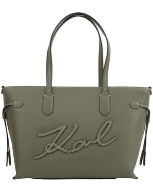 Karl Lagerfeld Tote Bags - Verde