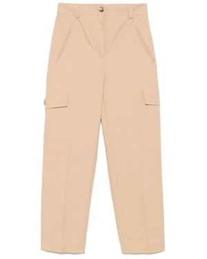 Twinset Straight Trousers - Natural