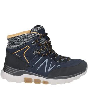 Gabor Lace-Up Boots - Bleu