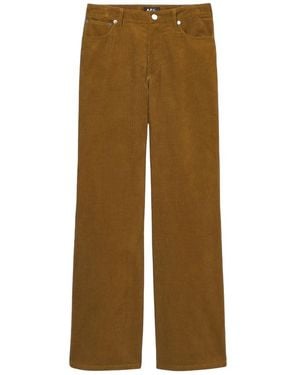 A.P.C. Wide Trousers - Natural