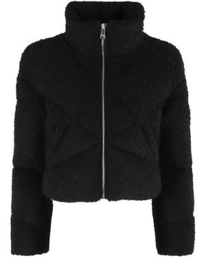 Khrisjoy Jassen ,Zwart ,Zwarte Bouclé Daisy Korte Jas