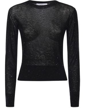 Genny Round-Neck Knitwear - Noir