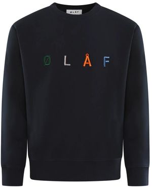 OLAF HUSSEIN Sweatshirts - Blu