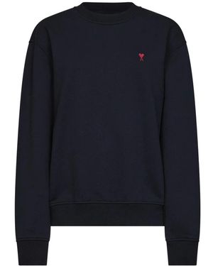 Ami Paris Hoodies & Sweatvesten ,Zwart ,Sweatshirts - Blauw