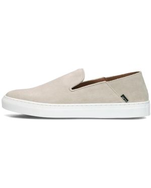 CLAY Suède Loafers Met Stijlvolle Details - Wit