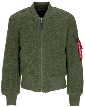 Alpha Industries Ma-1 Teddy - Groen