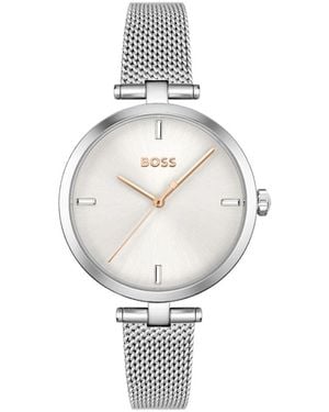 BOSS Accessoires ,Grijs ,Majesty Horloge - Metallic