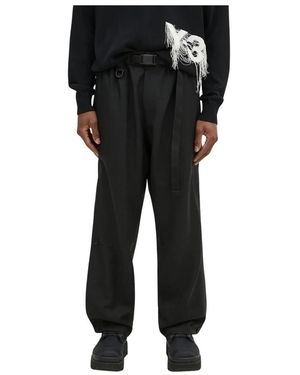 Y-3 Broeken ,Zwart ,Polyester Straight Broeken