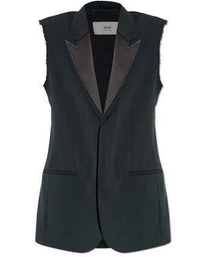 Ami Paris Jassen ,Zwart ,Wol Wollen Vest - Blauw