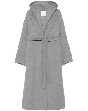 Sportmax Belted Coats - Grey