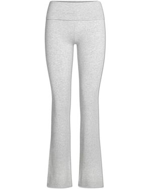 Skims Cotton Jersey Foldover Pant - Grau