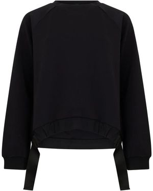 Herno Cropped Trui Met Moderne Details - Zwart