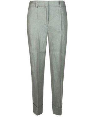 Incotex Cropped Trousers - Green