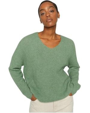 Mos Mosh V-Neck Knitwear - Verde