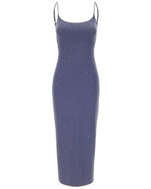 MC2 Saint Barth Kleedjes ,Blauw ,Evy Midi Jurk