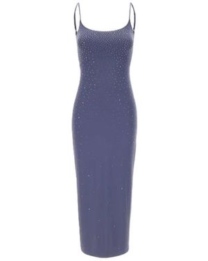 MC2 Saint Barth Kleedjes ,Blauw ,Evy Midi Jurk