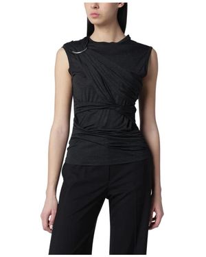 DURAZZI MILANO Sleeveless Tops - Black