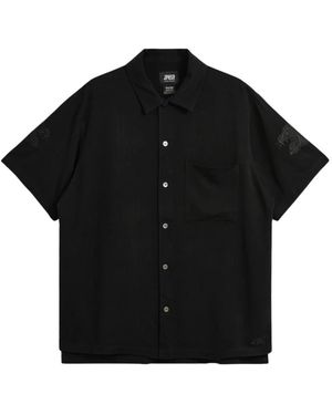 Taion Overhemden ,Zwart ,Rayon Ndsh 09Js Rayon Shirt