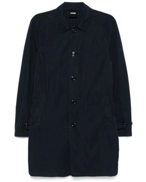 Aspesi Single-Breasted Coats - Blue