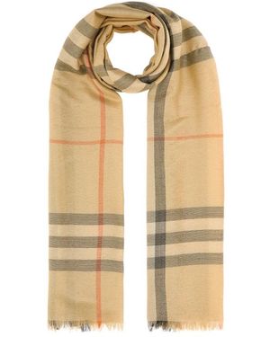 Burberry Winter Scarves - Natural