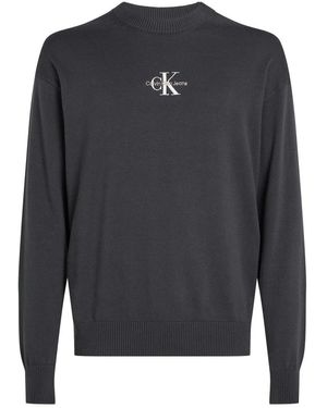 Calvin Klein Round-Neck Knitwear - Grey
