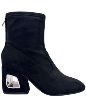 Jeannot Schoenen ,Zwart ,Suède Tronchetto - Blauw