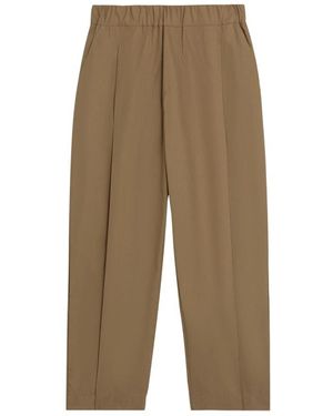 A PAPER KID Broeken ,Bruin ,Katoen Poplin Broek - Groen