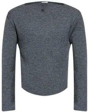 Courreges Round-Neck Knitwear - Gris