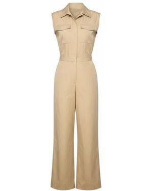 Pennyblack Ärmelloser Jumpsuit Mit Aufgesetzten Taschen - Natur
