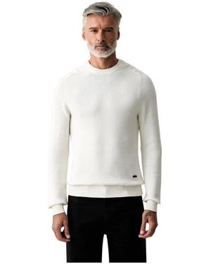 Hackett Round-Neck Knitwear - Bianco