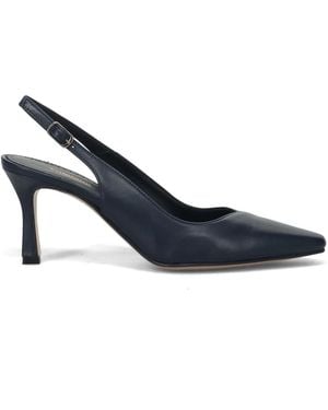 Calpierre Schoenen ,Blauw ,Blauwe Hak Pumps