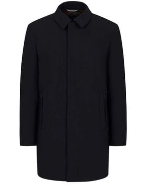 Bugatti Single-Breasted Coats - Blue