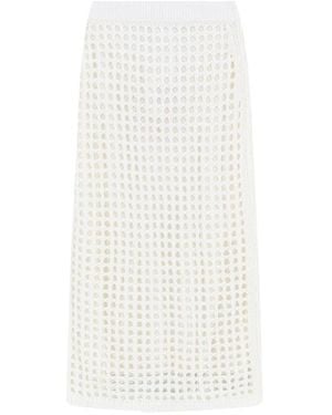 Max Mara Midi Skirts - White