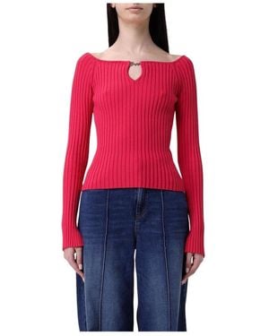 HUGO Round-Neck Knitwear - Red