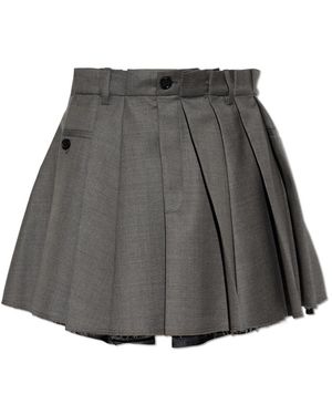 Acne Studios Wollen Rok - Grijs