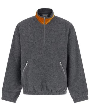 WOOYOUNGMI T-Shirt Met Ronde Hals En Lange Mouwen - Grijs