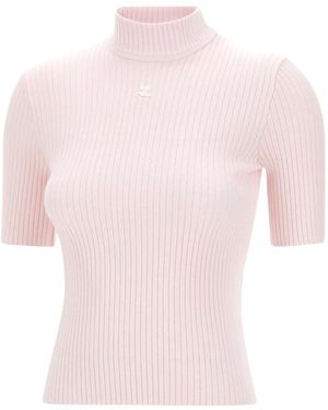 Courreges Turtlenecks - Rose