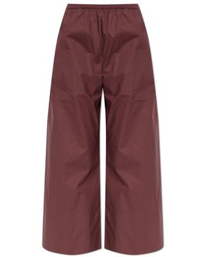 By Malene Birger Cropped Trousers - Rojo