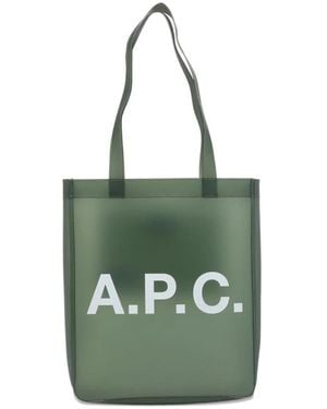 A.P.C. Tote Bags - Green