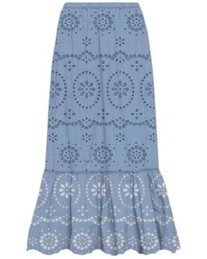 MC2 Saint Barth Midi Skirts - Blue