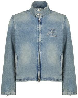 Courreges Denim Jackets - Azul