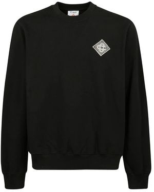 CASABLANCA Schwarzer Sweatshirt Mit Crewneck-Applikation
