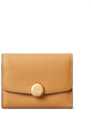 Tory Burch Accessoires ,Bruin ,Leer Romy Flap Wallet - Naturel