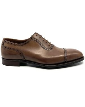 Crockett & Jones Schoenen ,Bruin ,Leer Richelieu Albany