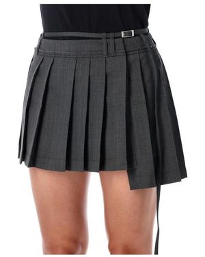 Acne Studios Pleated Mini Skirt - Zwart