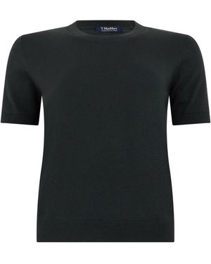 Max Mara Smmgiulietta T-Shirt Met Korte Mouwen - Zwart