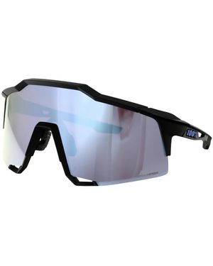 100% Accessoires ,Zwart ,Speedcraft Zonnebril - Blauw