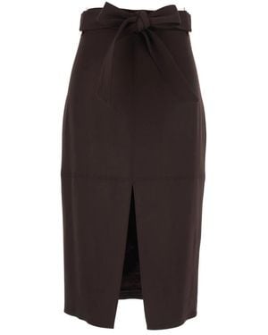 Elisabetta Franchi Midi Skirts - Brown