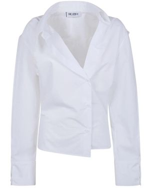 The Attico Overhemden ,Wit ,Blouses - Blauw