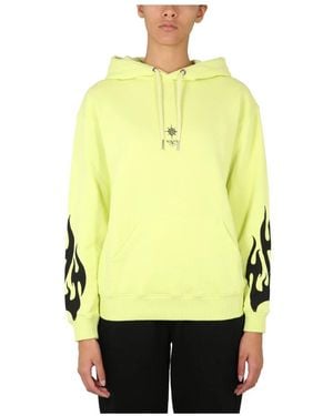Givenchy Sacred Heart Hoodie Met Trekkoord - Geel